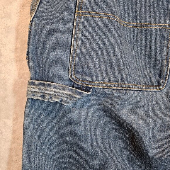 SOREL Mens 38x30 Double Knee Carpenter Jeans Work Heavy Blue Denim Carpenter - Picture 4 of 16